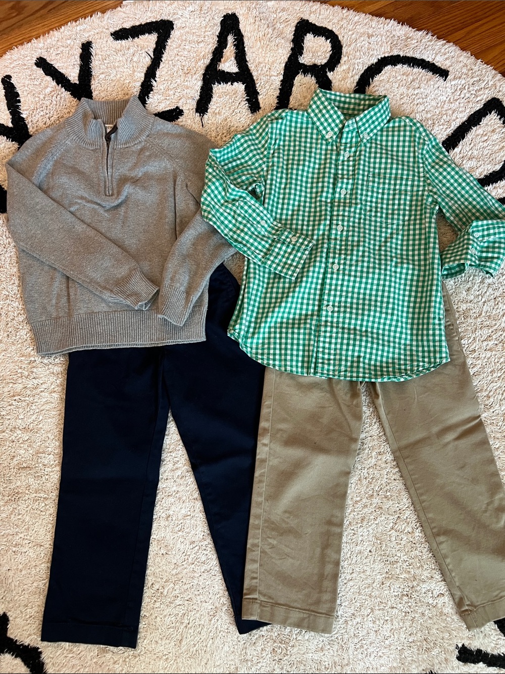 Crewcuts Boys Navy and Khaki Chino Pants